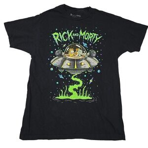 Rick And Morty Space Ship Adult‎ Swim Ripple Junction Shirt Men's Size Medium